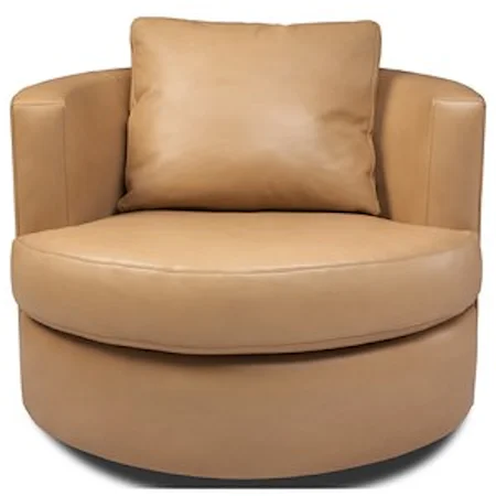 Contemporary Round Back Accent Chair